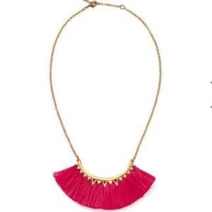 Pink Fringe Necklace- Stella and Dot Eden